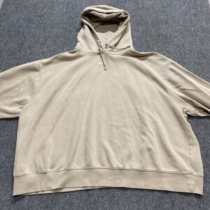 Nike Beige Center Swoosh Hoodie Men's 3XL